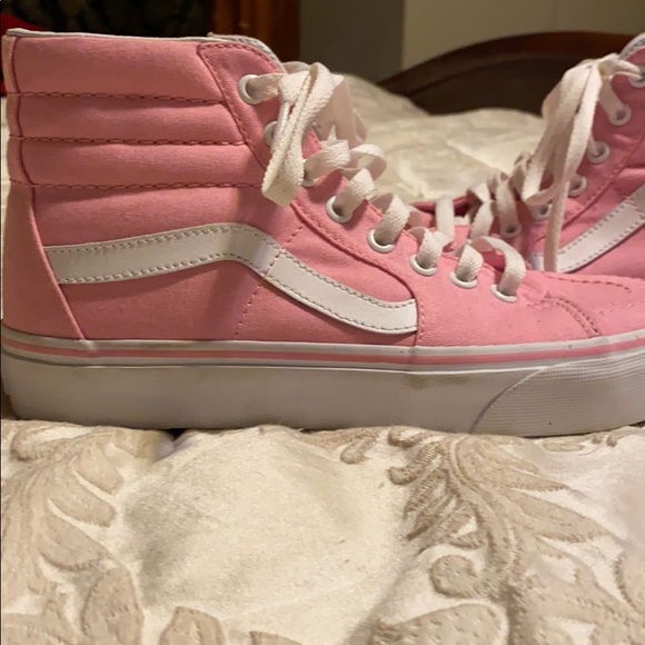 pink vans size 8